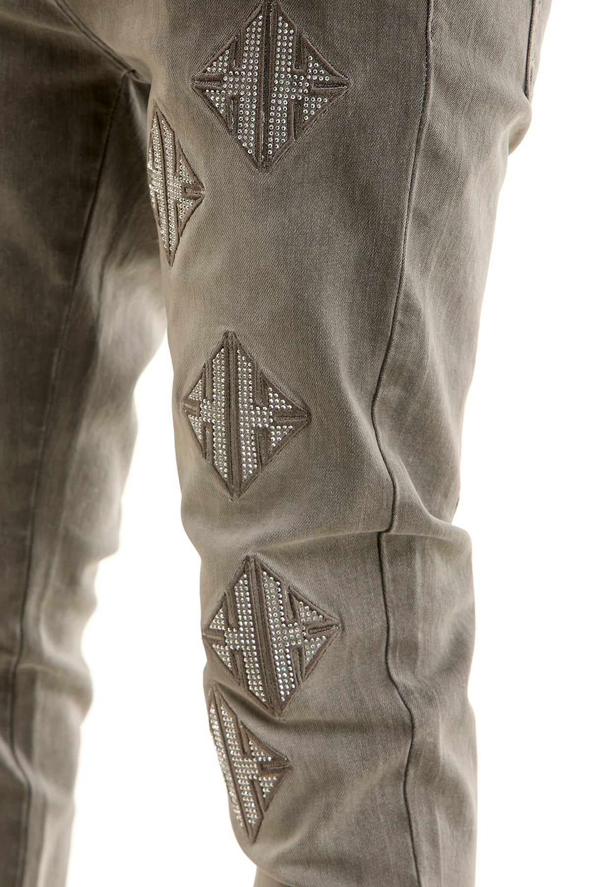 KND4958 M.Grey | KDNK KK Rhinestone Jeans