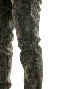 KND4960 M.Grey | KDNK Skeleton Rhinestone Jeans