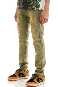 KND4960 T.M.Blue | KDNK Skeleton Rhinestone Jeans