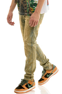 KND4960 T.M.Blue | KDNK Skeleton Rhinestone Jeans