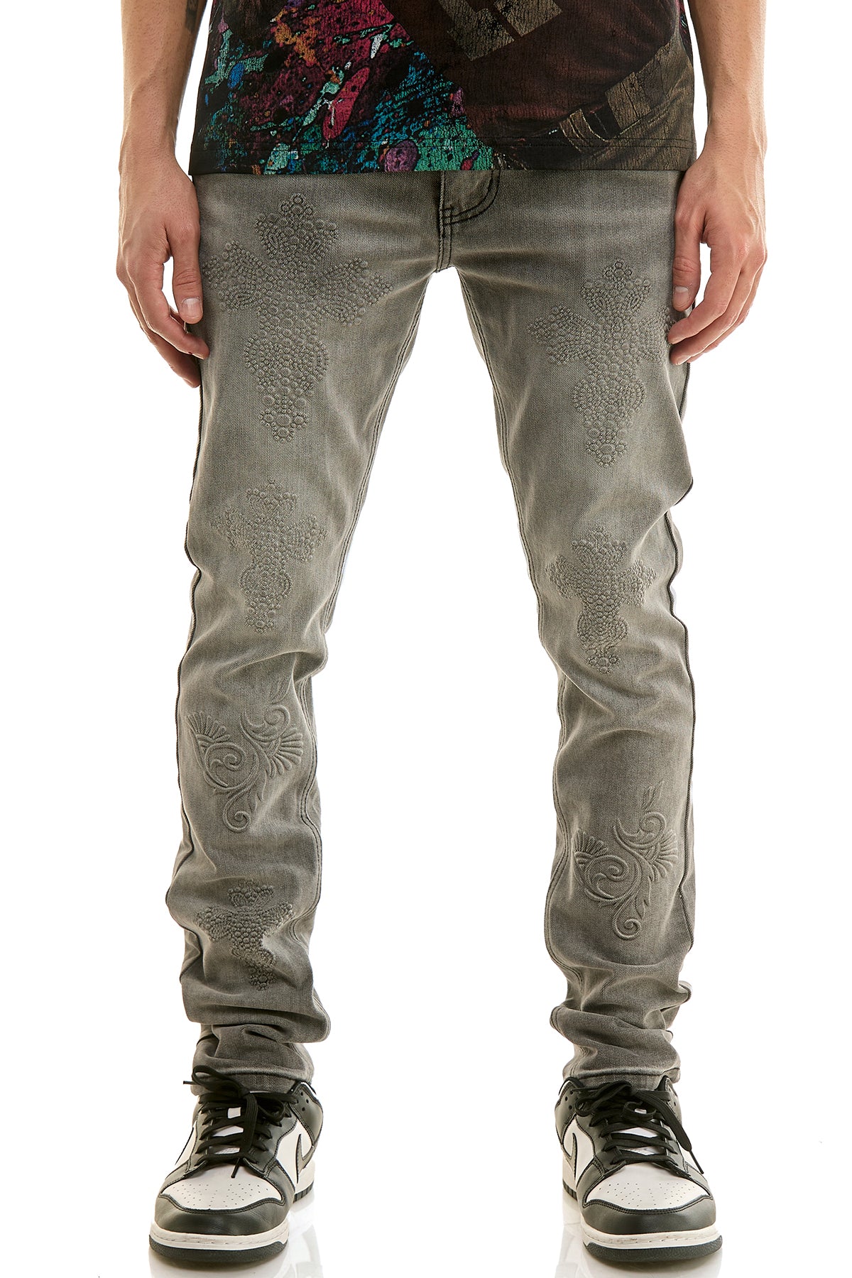 KND4962 Grey | KDNK Embossed Jeans