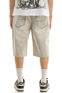 KND4964S Grey | KDNK Rhinestone Denim Shorts