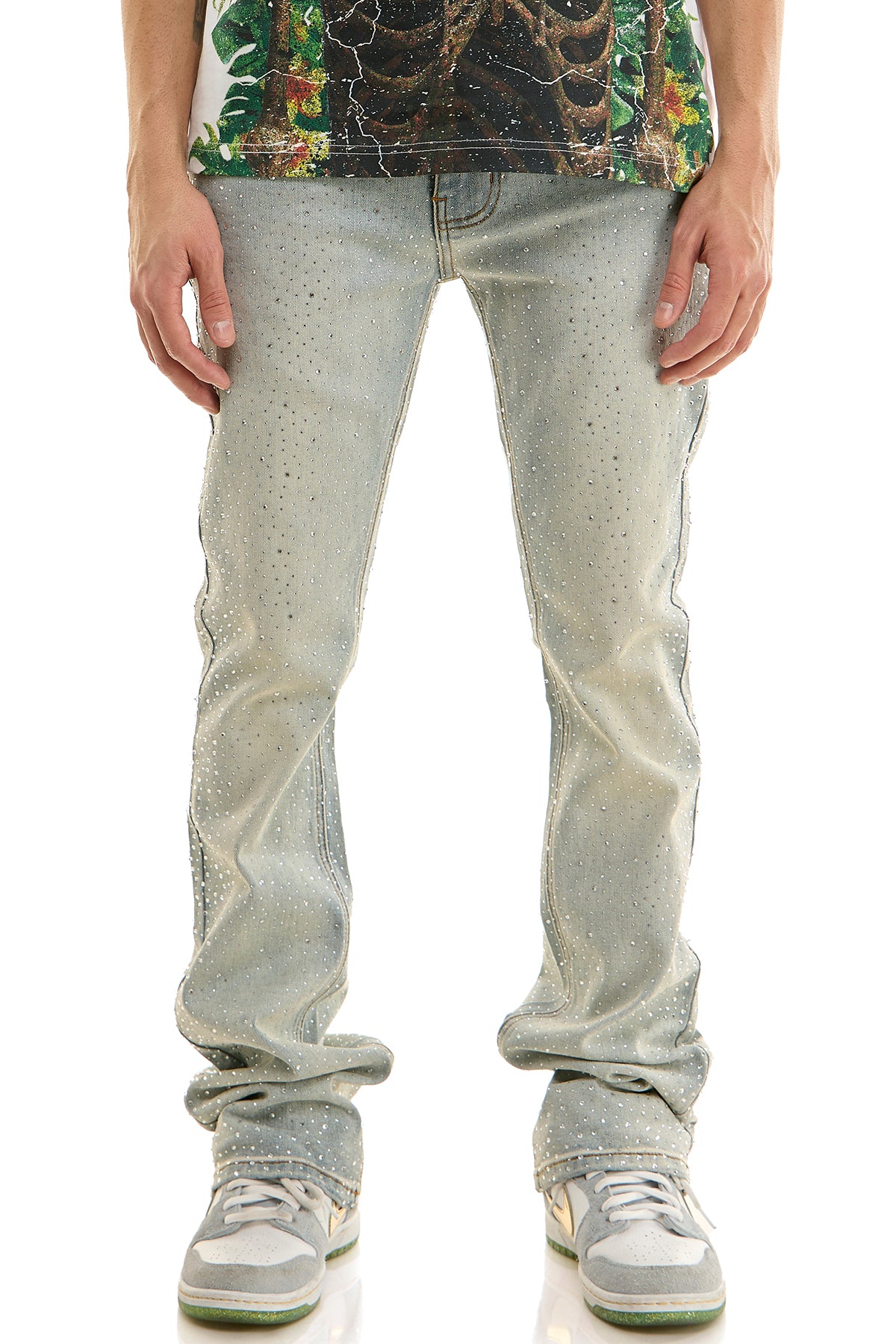 KND4967 Lt.Blue | KDNK Rhinestone Jeans