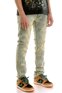 KND4969 Blue | KDNK 3D Embossed Print Jeans