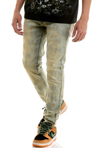 KND4969 Blue | KDNK 3D Embossed Print Jeans
