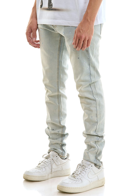 KND4974 Lt.Blue | KDNK Patterned Studs Jeans