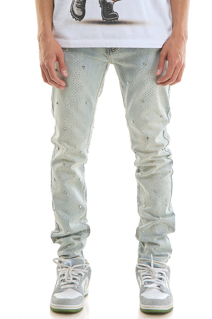KND4976 Lt.Blue | KDNK Rhinestone Jeans