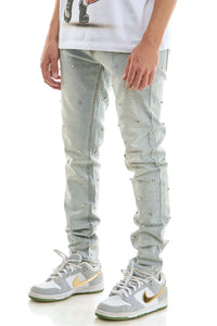 KND4976 Lt.Blue | KDNK Rhinestone Jeans
