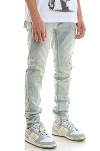 KND4976 Lt.Blue | KDNK Rhinestone Jeans