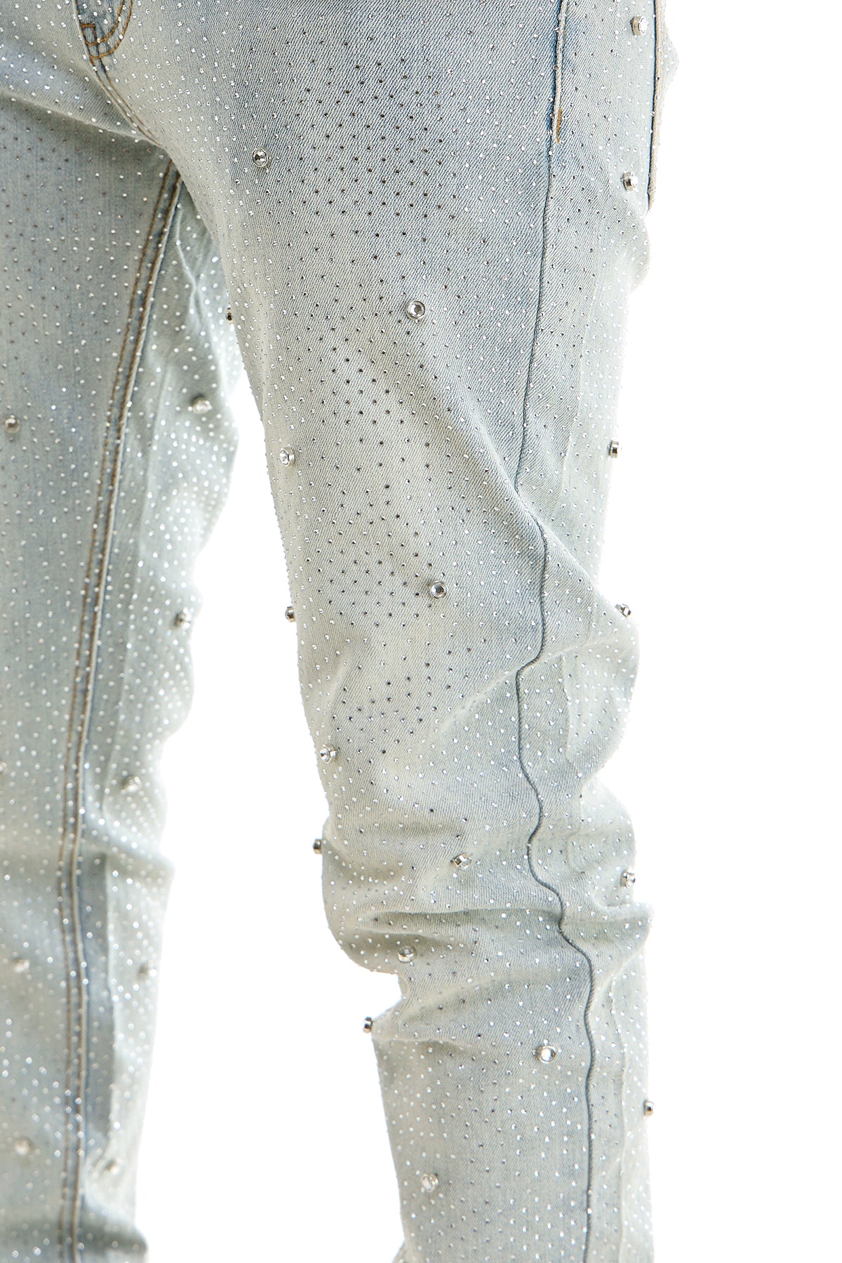 KND4976 Lt.Blue | KDNK Rhinestone Jeans