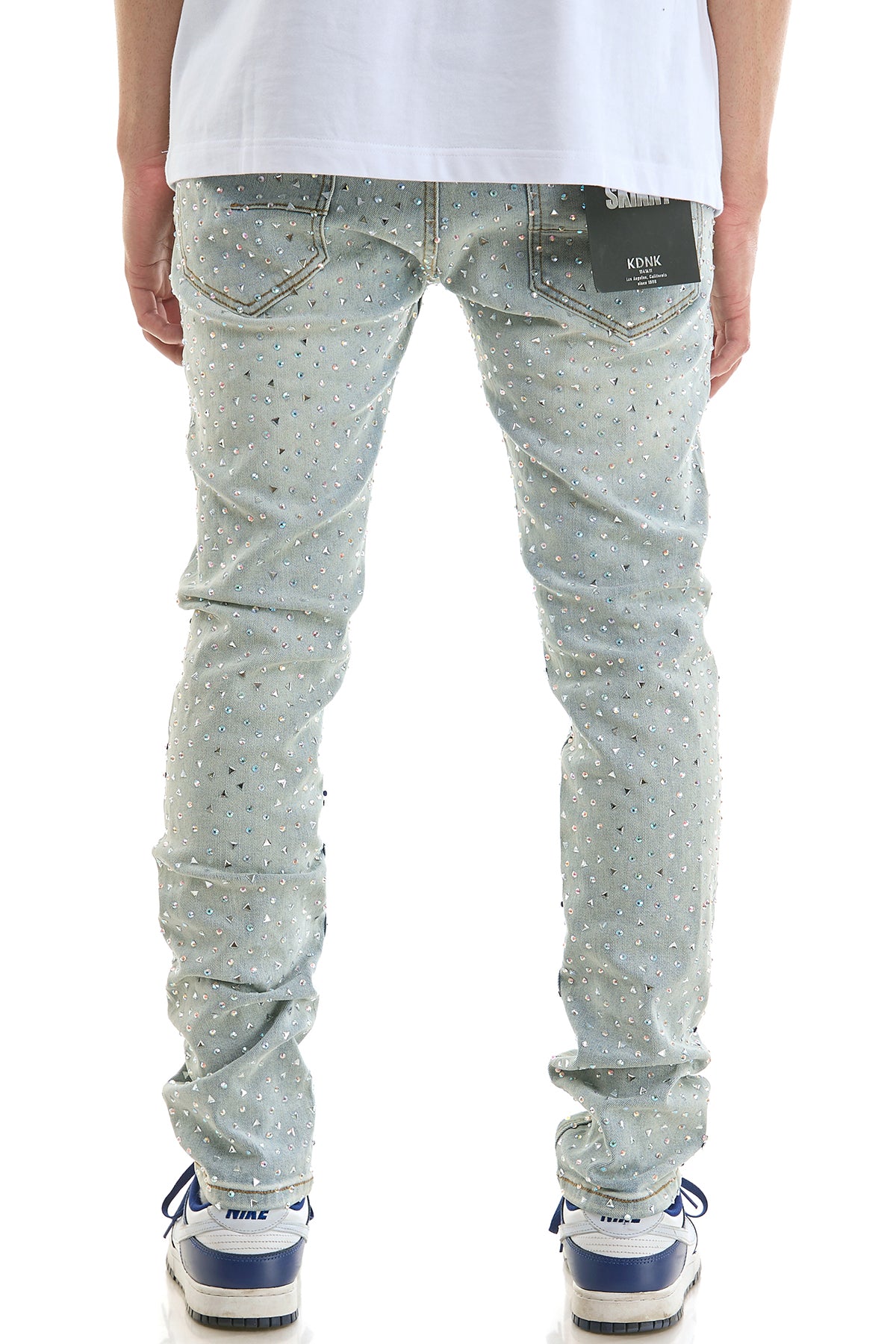 KND4977 Lt.Blue | KDNK Rhinestone Jeans