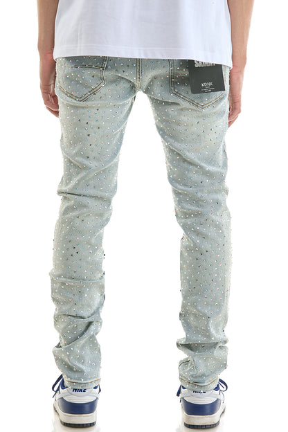 KND4977 Lt.Blue | KDNK Rhinestone Jeans