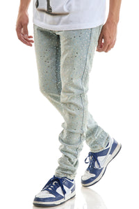 KND4977 Lt.Blue | KDNK Rhinestone Jeans