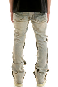 KND4978 Blue | KDNK Double-Layered 3D Print Jeans