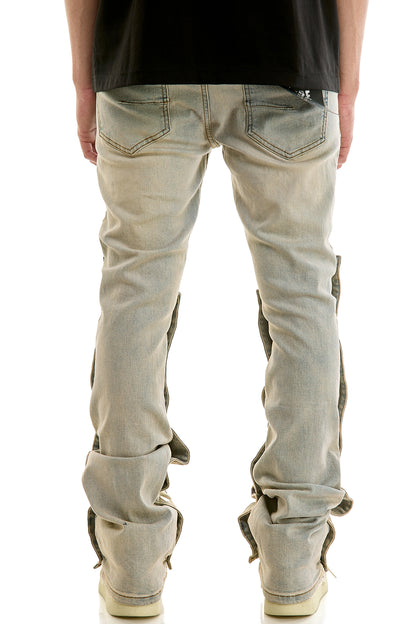 KND4978 Blue | KDNK Double-Layered 3D Print Jeans