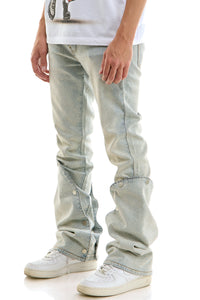 KND4979 Lt.Blue | KDNK Double-Layered Rhinestone Jeans