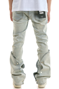 KND4979 Lt.Blue | KDNK Double-Layered Rhinestone Jeans