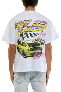 KNT054 White | KDNK Racing Graphic Tee