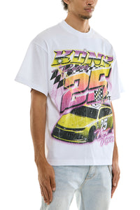 KNT054 White | KDNK Racing Graphic Tee