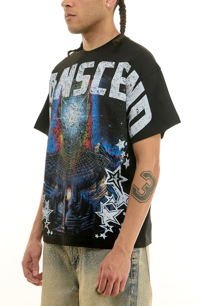 KNT089 Black | KDNK Transcend Graphic Tee