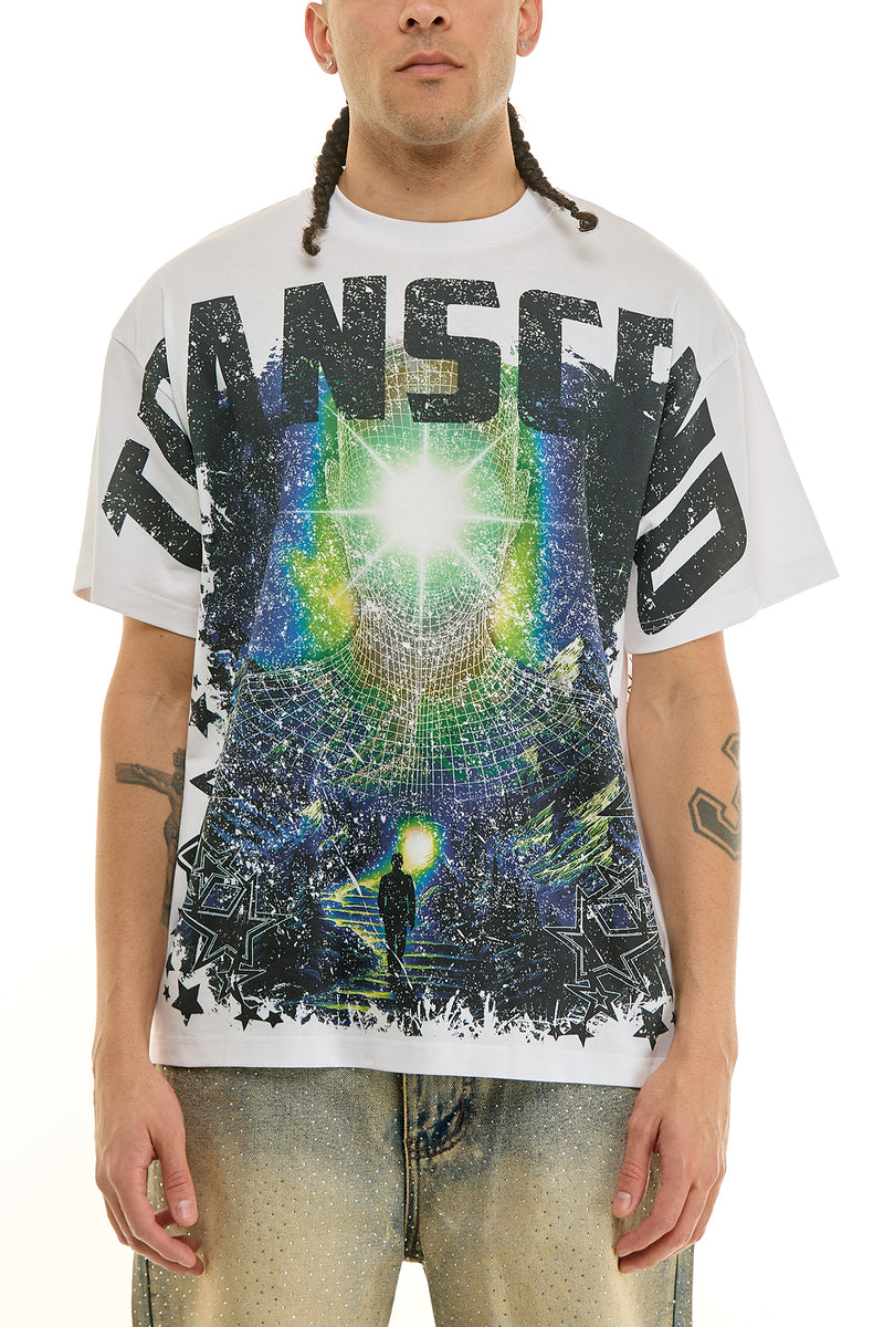 KNT089 White | KDNK Transcend Graphic Tee