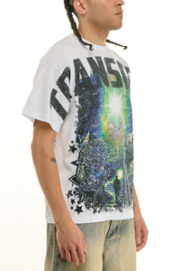 KNT089 White | KDNK Transcend Graphic Tee