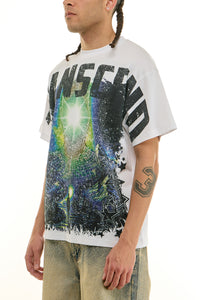 KNT089 White | KDNK Transcend Graphic Tee