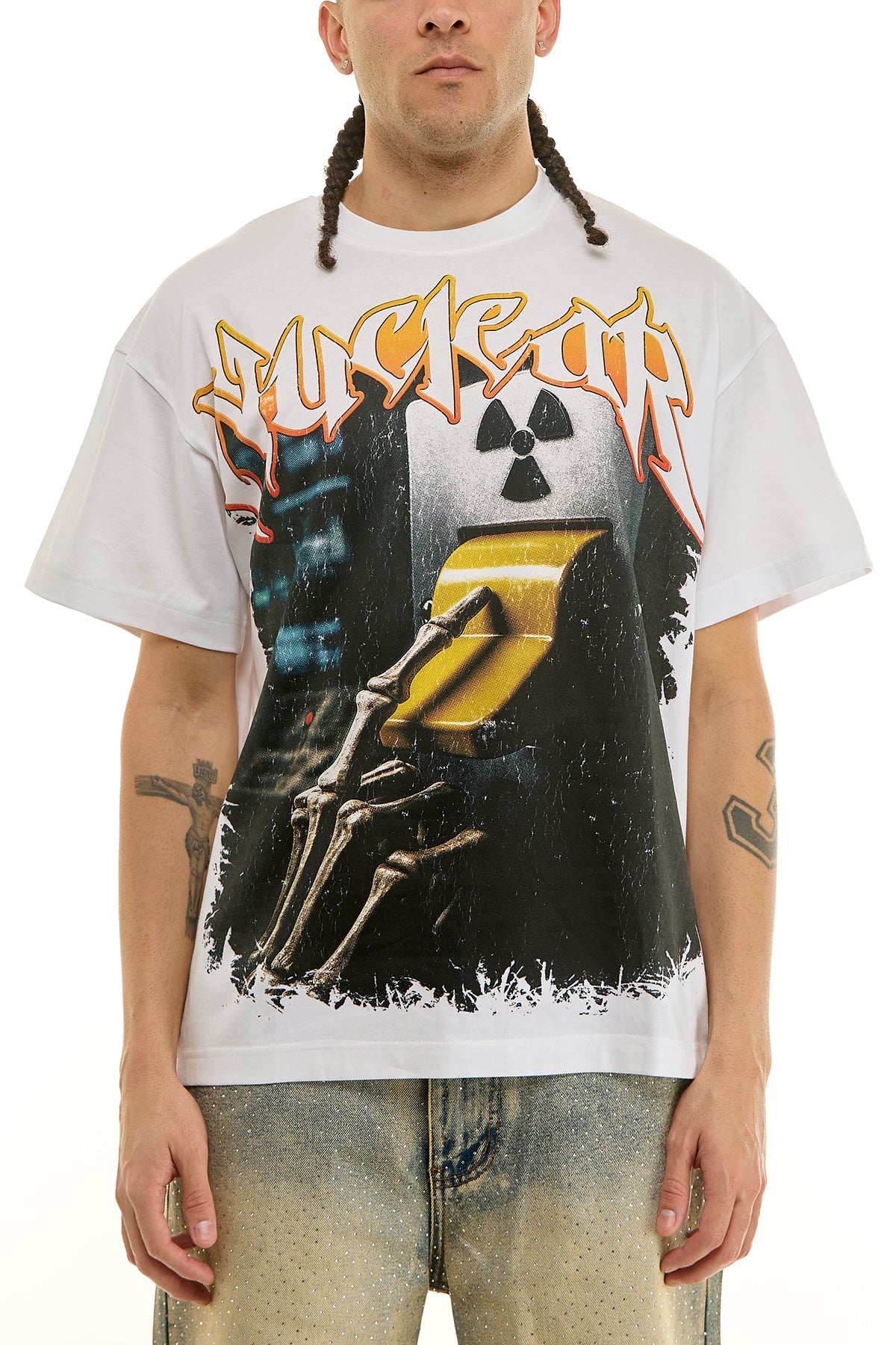 KNT109 White | KDNK Nuclear Graphic Tee