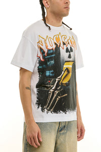 KNT109 White | KDNK Nuclear Graphic Tee