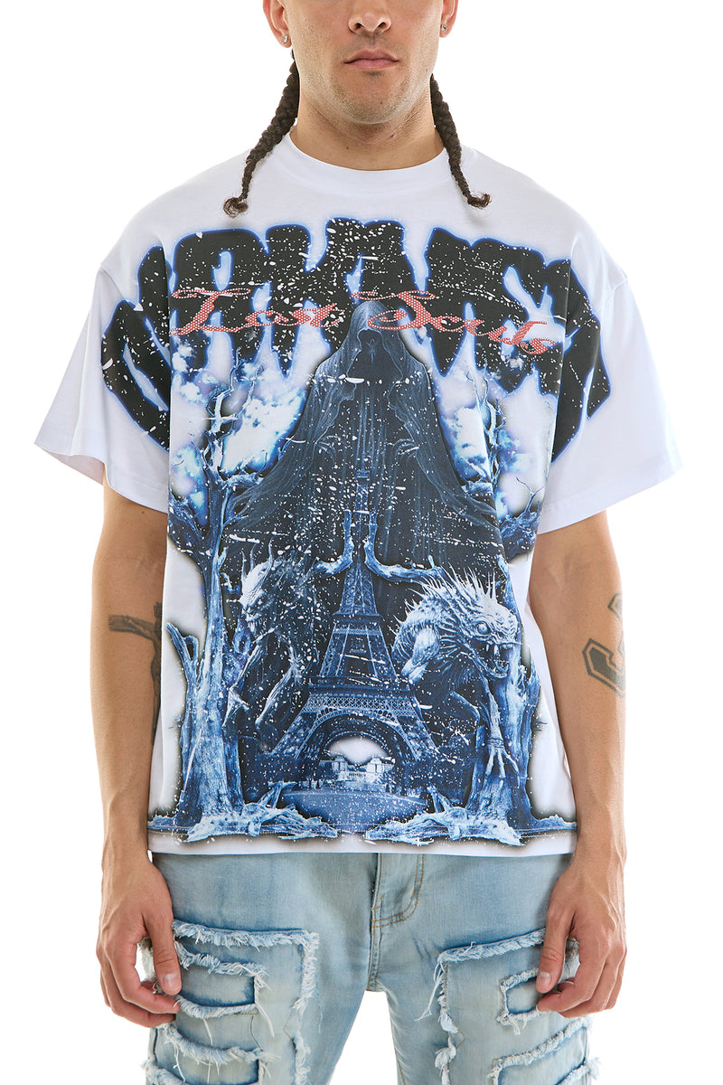 KNT110 White | KDNK Darkness Graphic Tee
