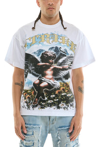 KNT112 White | KDNK Strike Graphic Tee