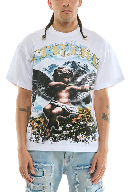 KNT112 White | KDNK Strike Graphic Tee