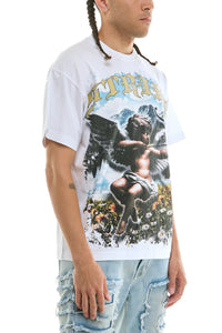 KNT112 White | KDNK Strike Graphic Tee