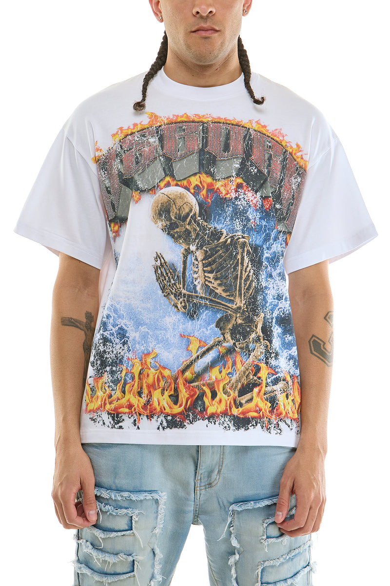 KNT116 White | KDNK Reborn Graphic Tee