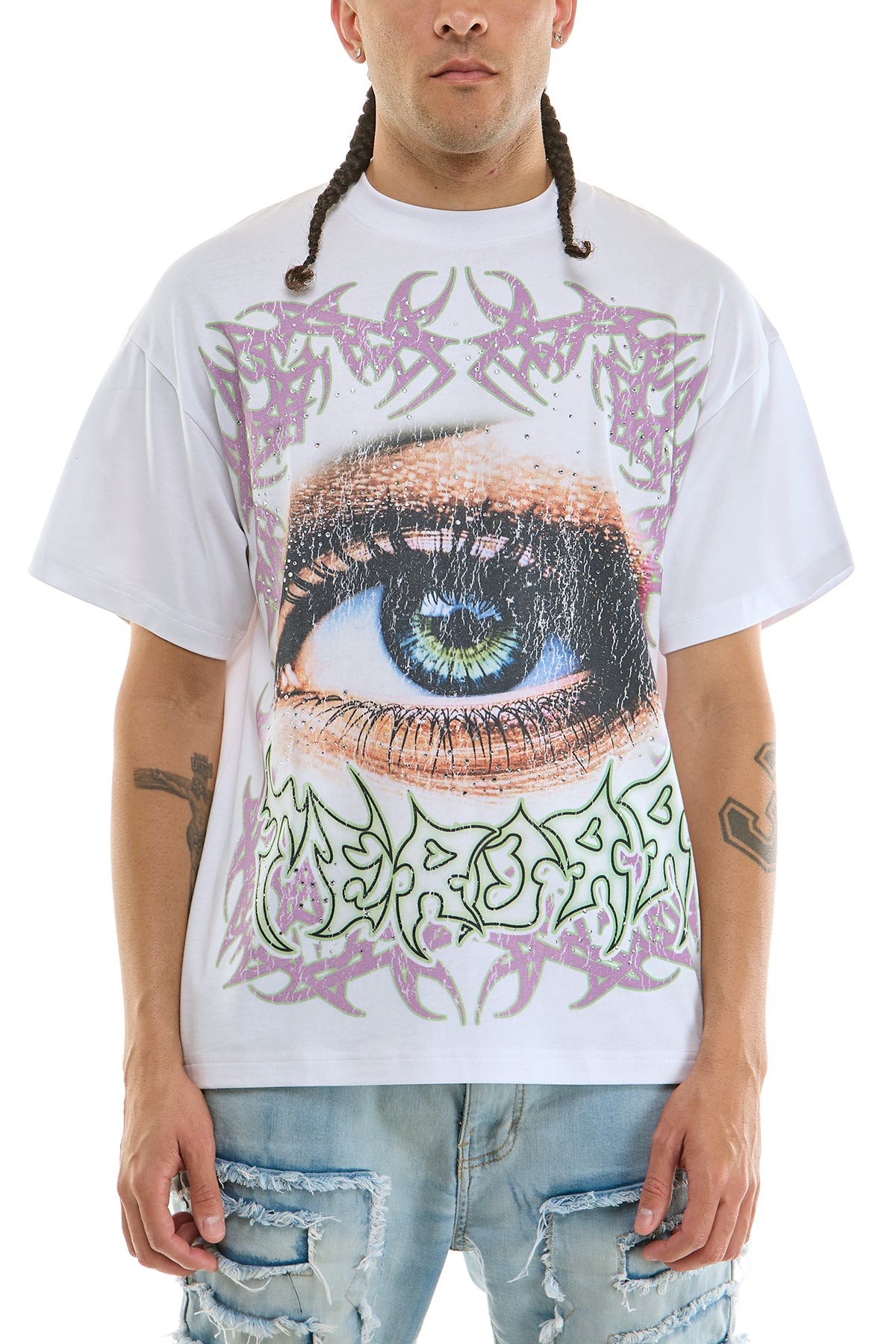 KNT119 White | KDNK Vision Graphic Tee