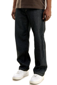 RJ168 Black/Khaki | KDNK Color-Stitch Raw Denim Jeans