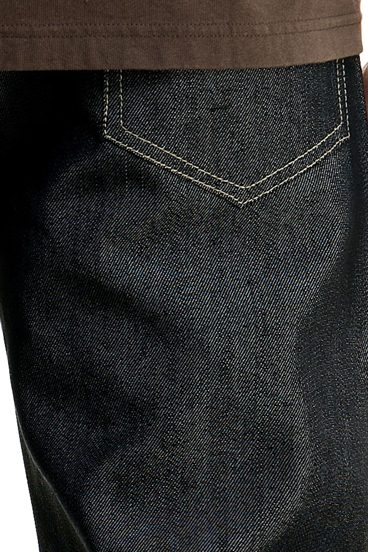RJ168 Black/Khaki | KDNK Color-Stitch Raw Denim Jeans