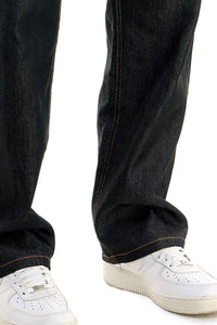 RJ168 Black/Orange | KDNK Color-Stitch Raw Denim Jeans