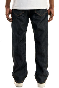 RJ168 Black/Orange | KDNK Color-Stitch Raw Denim Jeans