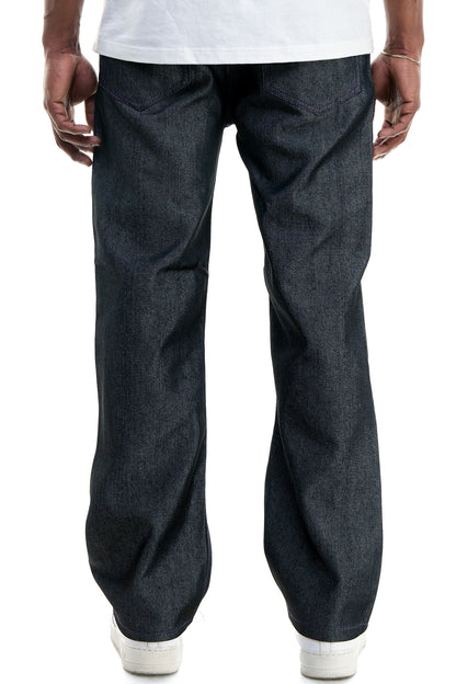 RJ168 Black/Purple | KDNK Color-Stitch Raw Denim Jeans
