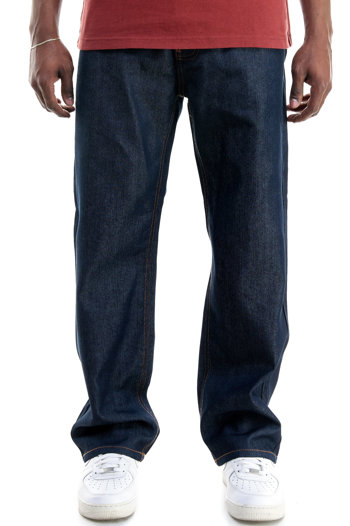 RJ168 Indigo/Timber | KDNK Color-Stitch Raw Denim Jeans