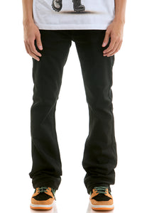 SK202 Jet Black | KDNK Basic Skinny Flare Pants
