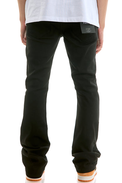 SK202 Jet Black | KDNK Basic Skinny Flare Pants