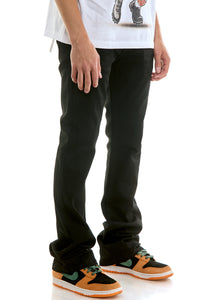 SK202 Jet Black | KDNK Basic Skinny Flare Pants