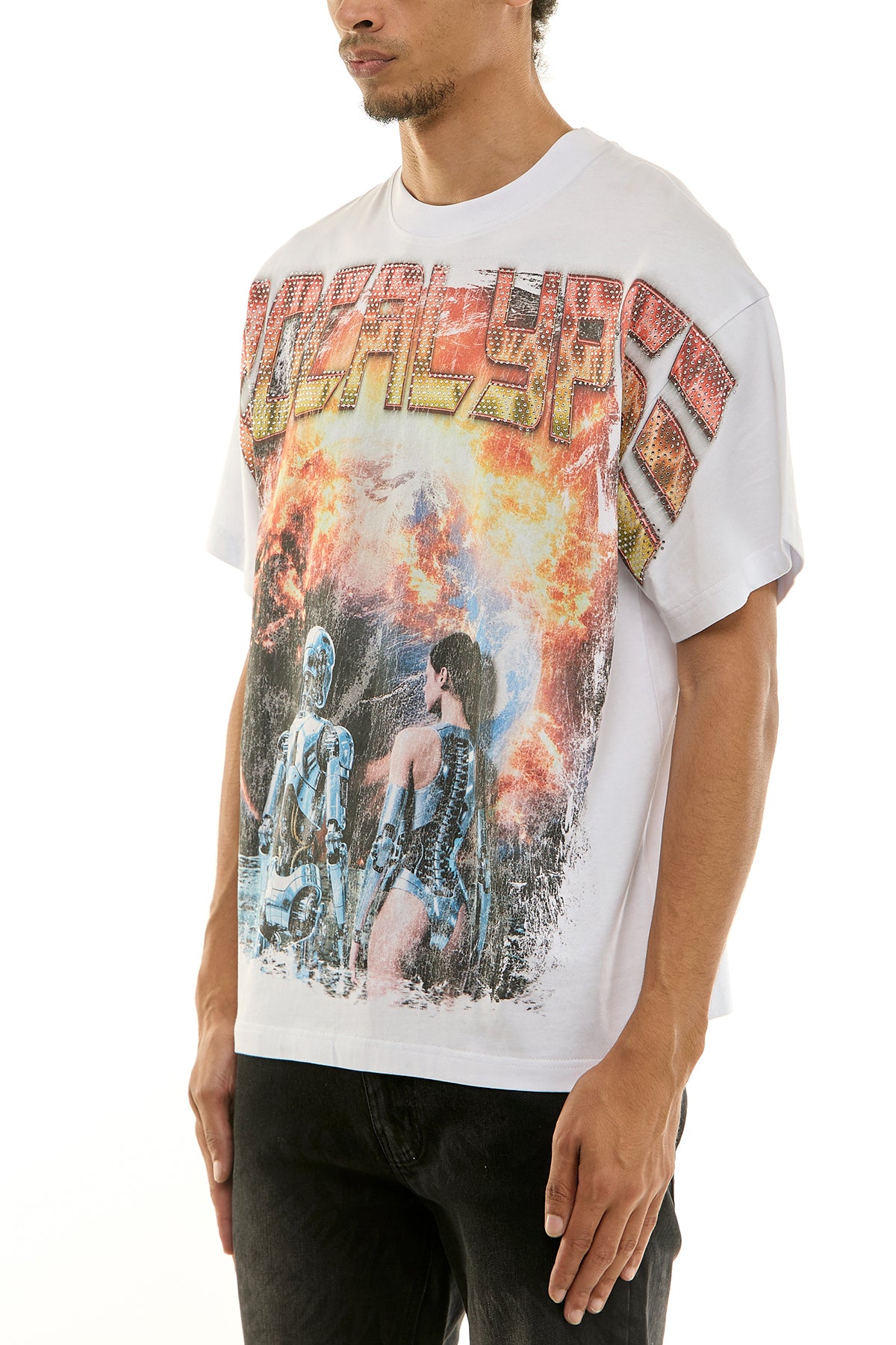 KNT061 White KDNK Graphic Tee