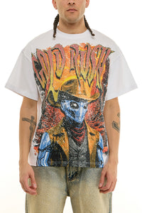 KNT095 White KDNK Graphic Tee