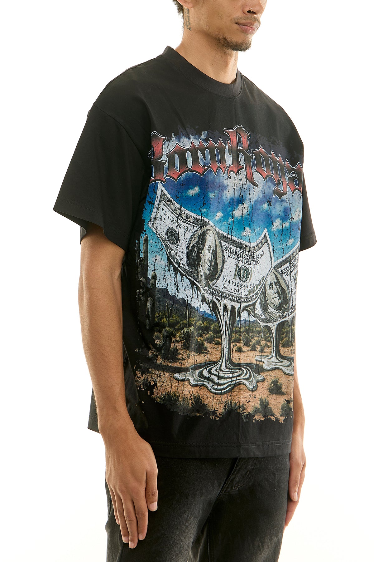 KNT087 Black KDNK Graphic Tee