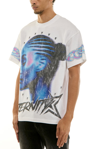 KNT069 White KDNK Graphic Tee