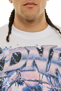 KNT085 White KDNK Graphic Tee