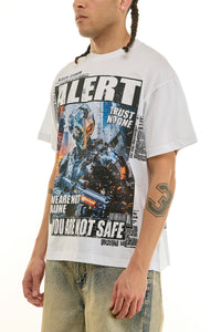 KNT098 White KDNK Graphic Tee